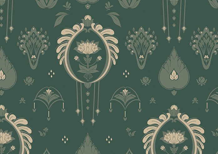 Tangier, Emerald - Roller Blind - Image 6